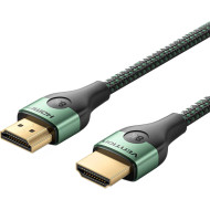 Кабель VENTION Cotton Braided Ultra Thin 8K High-Definition Cable HDMI v2.1 1м Green (ALOGF)