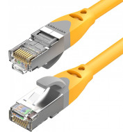 Патч-корд VENTION SSTP Cat.6a CU 0.3м Yellow (IBHYAA)
