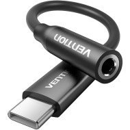 Конвертер аудіосигналу VENTION Audio Adapter DAC USB-C to 3.5mm Black (BIHBA)