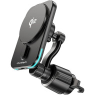 Автодержатель с беспроводной зарядкой CHOETECH T231-F Qi2 MagLeap Wireless Car Charger 15W (T231-F-101XACBK)