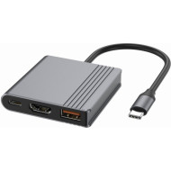 Порт-репликатор CABLEXPERT 3-in-1 USB-C to HDMI/USB3.2 Gen2/PD (A-CM-COMBO3-05)