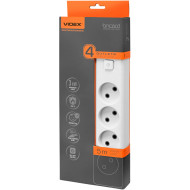 Сетевой фильтр VIDEX Oncord White, 4 розетки, 5м (VF-PD45-W)