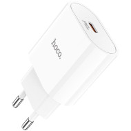 Зарядний пристрій HOCO C94A Metro 1xUSB-C, PD20W, QC3.0 White (6931474762177)