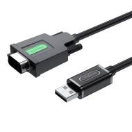 Кабель VEGGIEG V-U401 USB to RS-232 1.5м Black