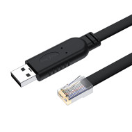 Кабель консольный VEGGIEG V-U403 USB to RJ45 Console 1.5м Black