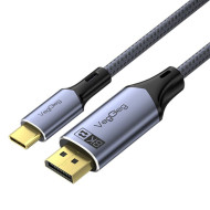 Кабель VEGGIEG V-Z637 8K USB-C to DisplayPort 2м Gray