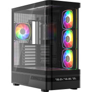 Корпус MODECOM Volcano AQ200 ARGB Midi Black (MC-A-AQ200-4FA-B)