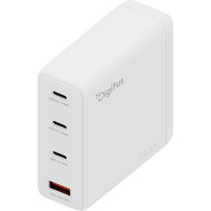 Зарядное устройство DIGITUS GaN Charger, 3x USB-C, 1x USB-A, 140W White (DA-10305)