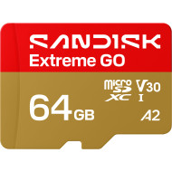 Карта пам'яті SANDISK microSDXC Extreme Go 64GB UHS-I U3 V30 A2 Class 10 (SDSQXGN-064G-GN6MN)