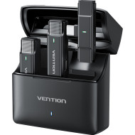 Беспроводной петличный микрофон VENTION NCA USB-C 2-Pack Wireless Lavalier