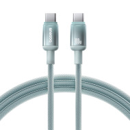 Кабель BASEUS Discolor Type-C to Type-C 100W 1м Blue Green (E0420700)