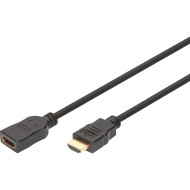 Кабель-подовжувач DIGITUS High Speed with Ethernet Extension HDMI v2.0 2м Black (AK-330201-020-S)