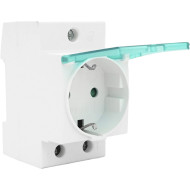 Розетка на DIN-рейку VOLTRONIC PT-316C White