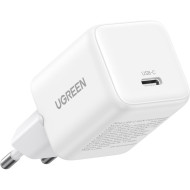 Зарядное устройство UGREEN X513 30W USB-C QC4.0 PD3.0 GaN Fast Charger White (65009)