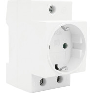 Розетка на DIN-рейку VOLTRONIC PT-316 White