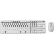Комплект беспроводной GEMBIRD Silent Key Pro Business KBS-WMS-01-W-CYRL White