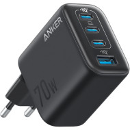 Зарядний пристрій ANKER Zolo Charger 70W, 3xUSB-C, 1xUSB-A, PD 3.0 Black (A121CG11)