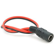 Разъём питания VOLTRONIC DC(F) 5.5*2.5мм 30см Black/Red (YT-DC-F-30BK)