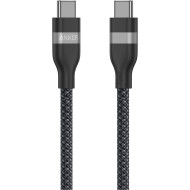 Кабель ANKER Upcycled-Braided USB-C to USB-C 240W 1.8м Black (A82E2H12)