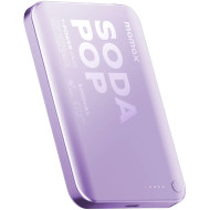 Повербанк с беспроводной зарядкой MOMAX 1-Power Pass Battery Pack 20W 5000mAh Purple (IP165U)