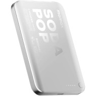Повербанк с беспроводной зарядкой MOMAX 1-Power Pass Battery Pack 20W 5000mAh Silver (IP165S)