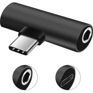 Адаптер XOKO AC-205 USB-C M to USB-C F to mini jack 3.5mm F 2 in 1 (AC-205-BK)