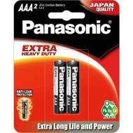 Батарейка PANASONIC Extra Heavy Duty AAA 2шт/уп (R03PT/2B)