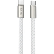 Кабель HOCO X125 Exceso Type-C to Type-C 1м White