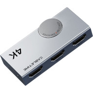 HDMI світч 2 to 1 CABLETIME Bi-Directional 4K 60Hz HDMI 2.0 Switch (CP33G)