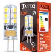 Лампочка LED TECRO TL G4 2.5W 2700K 12V (TL-G4-2.5W-12V 2700K)