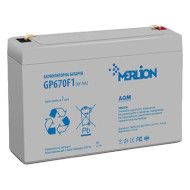 Аккумуляторная батарея MERLION GP670F1 (6В, 7Ач)