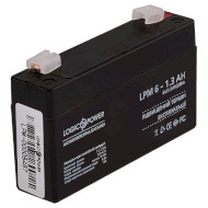 Акумуляторна батарея LOGICPOWER LPM 6-1.3 AH (6В, 1.3Агод) (LP4157)