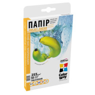 Фотопапір COLORWAY Premium Semi-Glossy 10x15см 255г/м² 50л (PNG2550504R)
