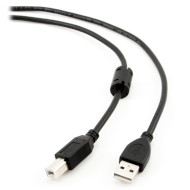 Кабель CABLEXPERT USB2.0 AM/BM Black 3м (CCF-USB2-AMBM-10)