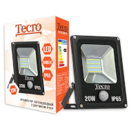 Прожектор LED з датчиком руху TECRO TL-FL-20B-PR 20W 6400K