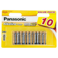 Батарейка PANASONIC Alkaline Power AAA 10шт/уп (LR03REB/10BW)