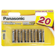 Батарейка PANASONIC Alkaline Power AAA 20шт/уп (LR03REB/20BW)