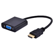 Адаптер CABLEXPERT HDMI - VGA+Audio 0.15м Black (B-HDMI-VGA-03)