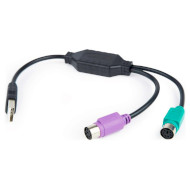 Адаптер CABLEXPERT USB to PS/2 0.3м (UAPS12-BK)