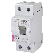 Дифференциальный автоматический выключатель ETI KZS-2M AC B16/0.03 1p+N, 16А, B, 10кА (2173104)