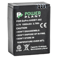 Акумулятор POWERPLANT GoPro AHDBT-302 1000mAh (DV00DV1398)