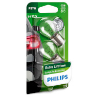 Лампа розжарювання PHILIPS LongLife EcoVision P21W 2шт (12498LLECOB2)