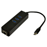 Мережевий адаптер з USB хабом DYNAMODE USB3.1-TYPEC-RJ45-HUB3
