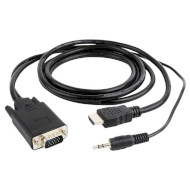 Кабель CABLEXPERT HDMI - VGA+Audio v1.4 10м Black (A-HDMI-VGA-03-10M)
