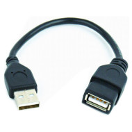 Кабель-удлинитель CABLEXPERT USB2.0 AM/AF 0.15м (CCP-USB2-AMAF-0.15M)