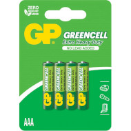 Батарейка GP Greencell AAA 4шт/уп (24G-C4)