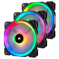 Комплект вентиляторів CORSAIR LL120 Dual Light Loop RGB LED with Lightining Node Pro 3-Pack (CO-9050072-WW)