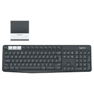 Клавіатура бездротова LOGITECH K375s Multi-Device RU Graphite (920-008184)