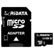 Карта пам'яті RIDATA microSDXC 64GB UHS-I Class 10 + SD-adapter (FF964426)