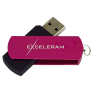 Флэшка EXCELERAM P2 16GB Black/Purple (EXP2U3PUB16)
